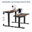 Bureau électrique à hauteur ajustable de 55 po x 24 po à hauteur réglable pour la maison et le bureau