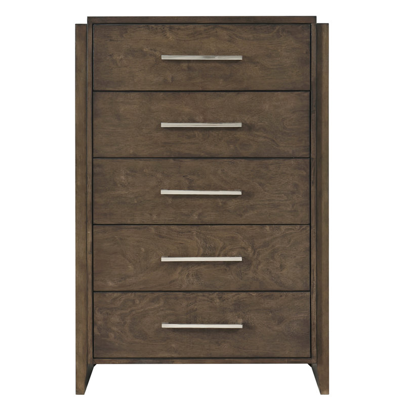 Mobilier de chambre classique classique contemporain à finition noyer foncé 1pc