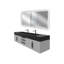 Ensemble de meuble-lavabo double mural 72 "avec miroir Nile-87466746-87466745-87466753