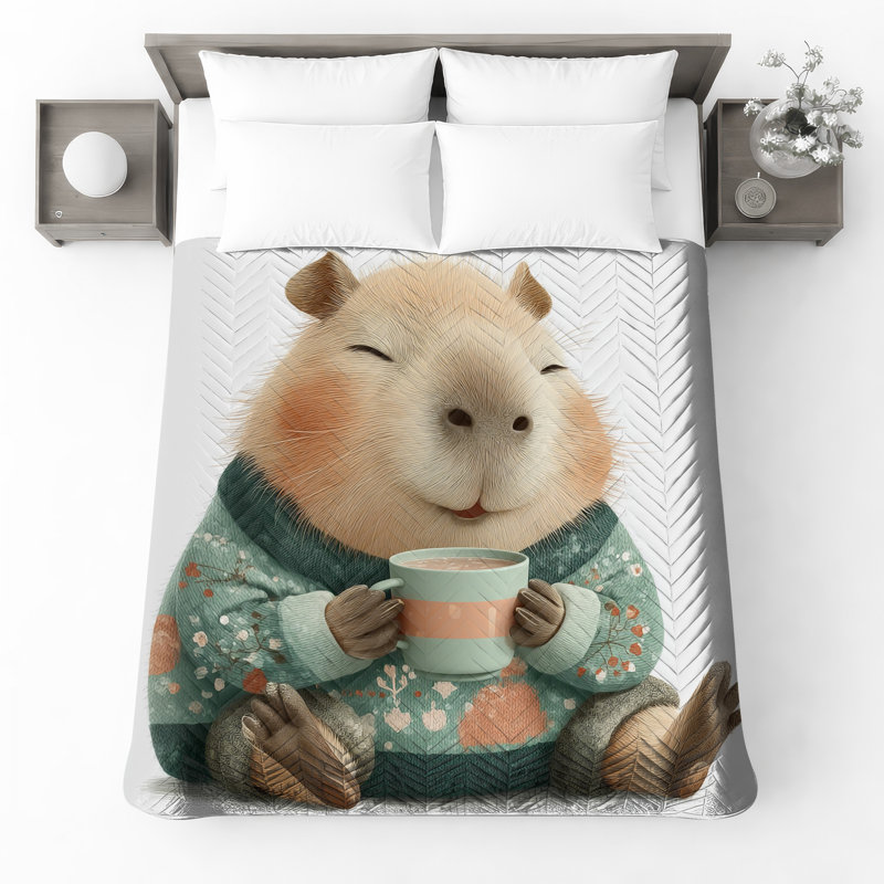 Couvre-lit Capybara, Grand lit
