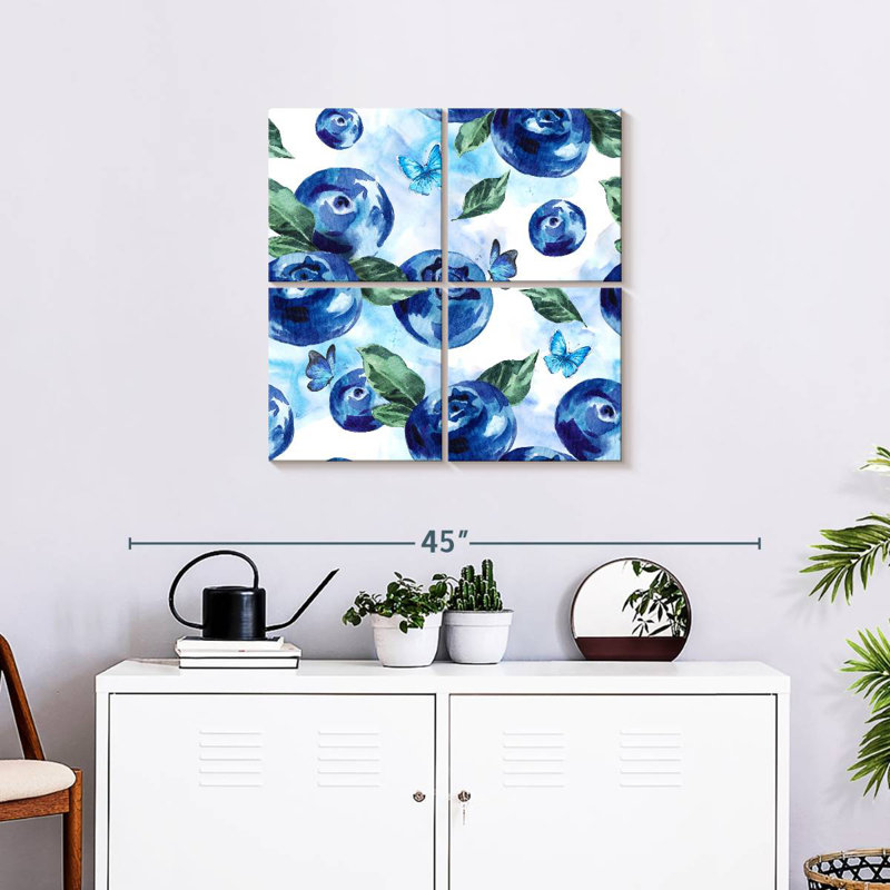 Bleuet Yarlin, H 26 po x l 26 po