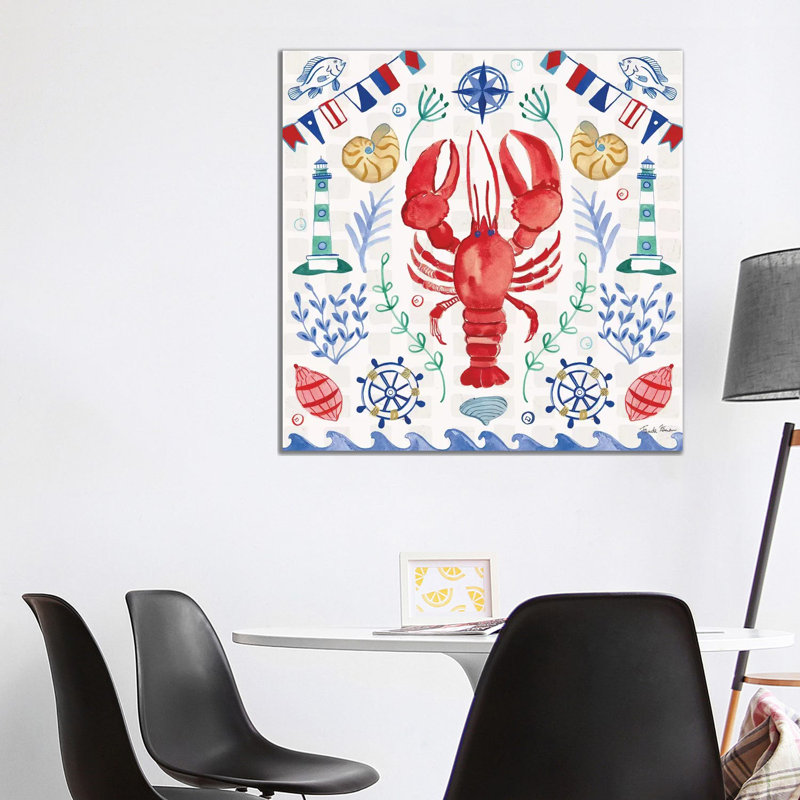 Maritime Delight III by Farida Zaman - Wrapped Canvas Painting, 93.98 cm H x 93.98 cm W x 1.91 cm D
