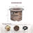 Cliff Round Concrete Propane Smokeless Fire Pit Table with Hidden Fuel Tank