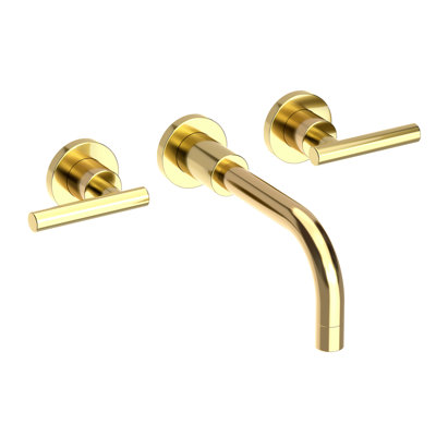 East Linear Wall Mount Bathroom Faucet