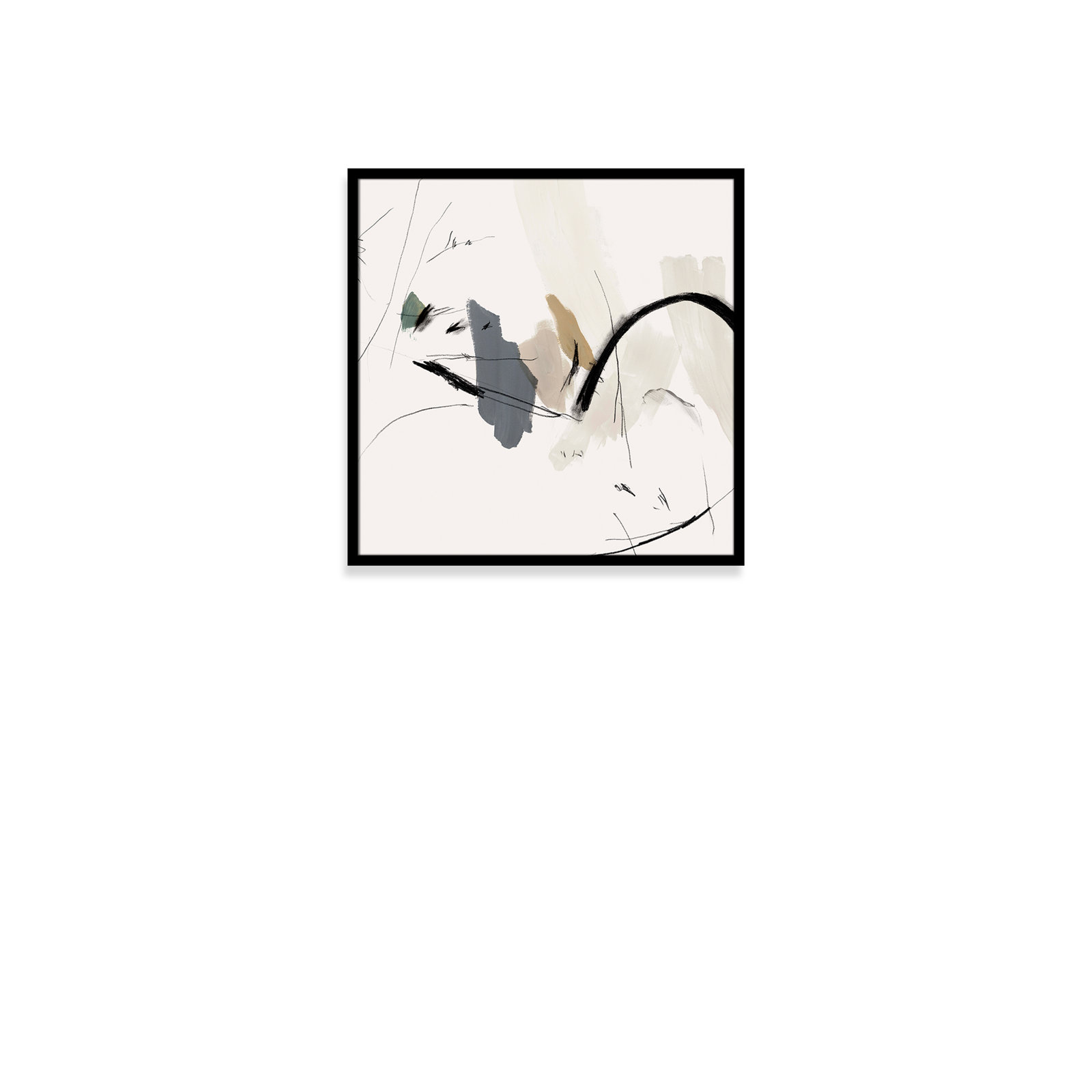 Heavenly "Heavenly II" Print, 27.5" H x 27.5" W x 0.75" D, Black