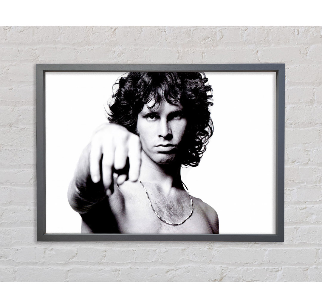 Jim Morrison Light My Fire - Einzelne Bilderrahmen Kunstdrucke auf Leinwand