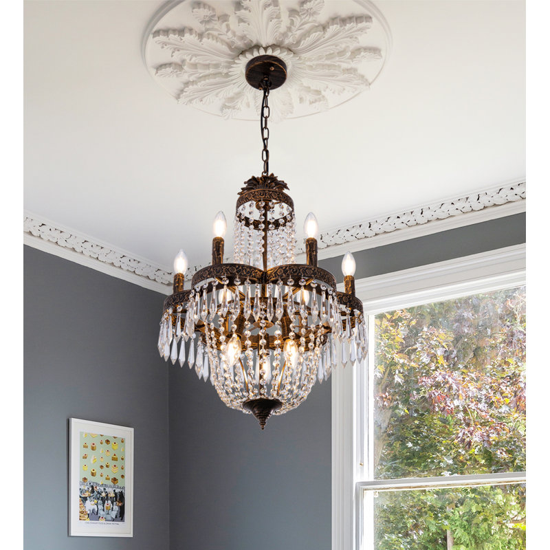 Jelisaveta 9 - Light Dimmable Empire Chandelier, 25.98" H x 18.89" W x 18.89" D