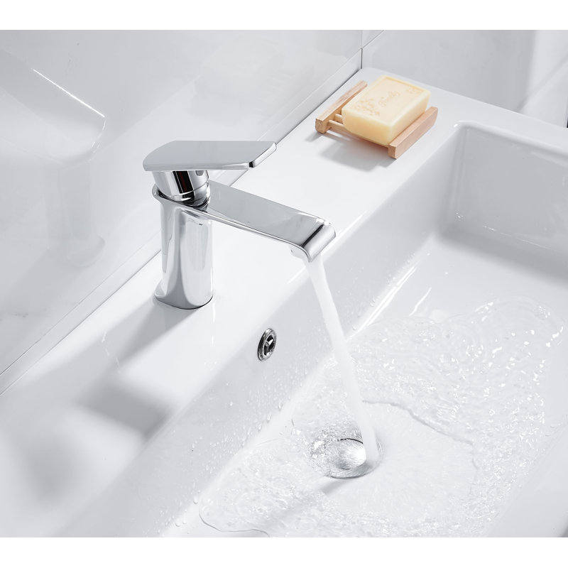 Robinet de salle de bain monotrou LB, Chrome