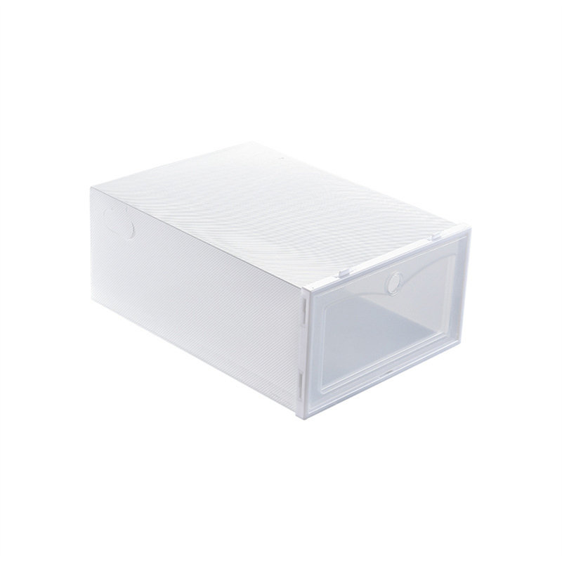 Boîte de rangement à couvercle rabattable, Gris clair