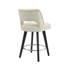 Ensemble de 2 tabourets de comptoir pivotants 26,4 "Bisto, siège rembourré pour îlot de cuisine-1381569985