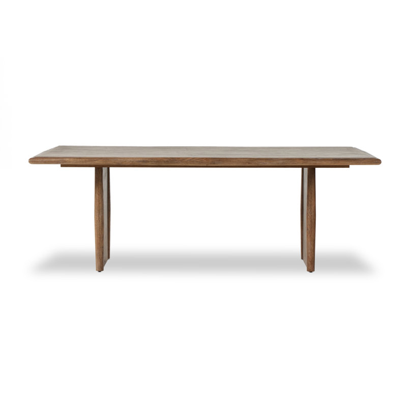 Glenview Oak Double Pedestal Dining Table, Weathered Oak
