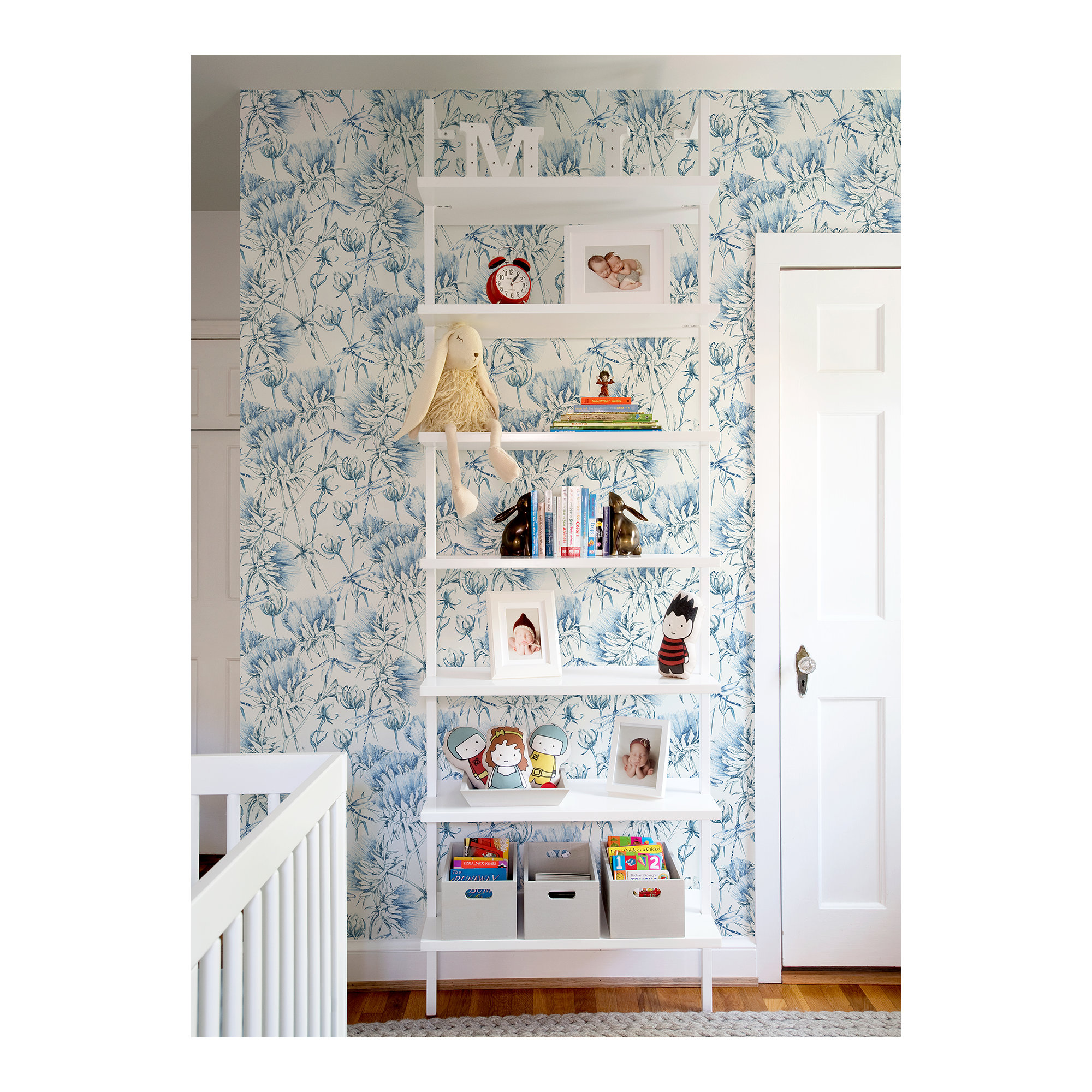 Animal Print Wallpaper, Blue