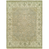 Maynard Hand Knotted Wool Oriental Area Rug in Vintage Gray