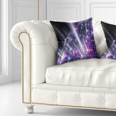 Planète de bulles solaires - coussin abstrait imprimé