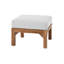Porschea Square Outdoor Teak Ottoman Patio Ottoman-1630159694