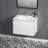 30" Floating Bathroom Vanity Modern Wall-Mounted Single Vanity with Integrated Resin Top, 2 Soft Close Drawers, Full Assembly-115664286-115664282