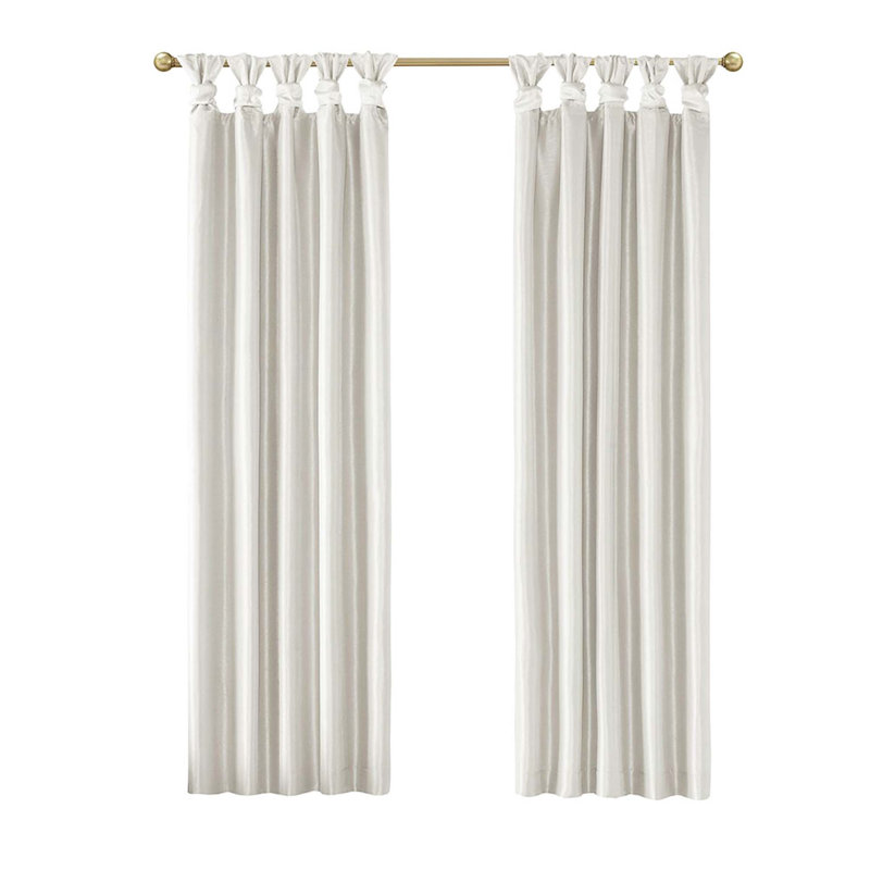 Panneau de rideau de fenêtre occultant Twist Tab (seulement 1 panneau PC), Blanc, L 50 po x L 84 po