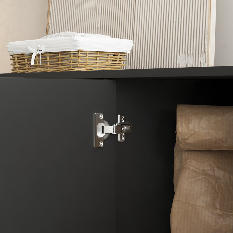 Modern Black Buffet Cabinet And Sideboard With Storage, Credenza, Console Table | Gift Idea, Matte Black