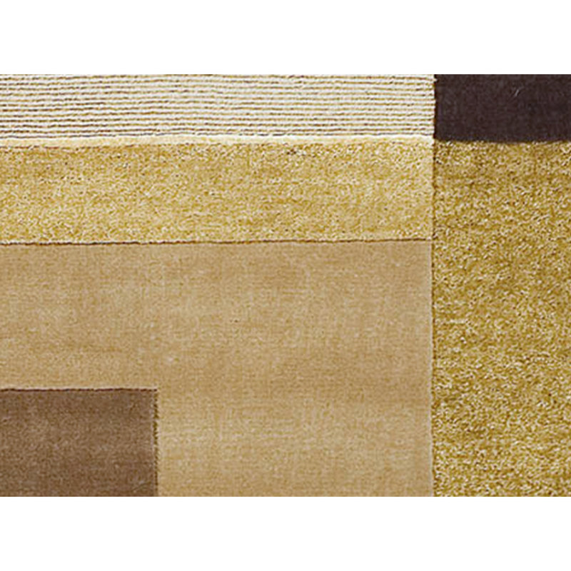 Himalayan Geometric Area Rug in Ivory/Brown/Black