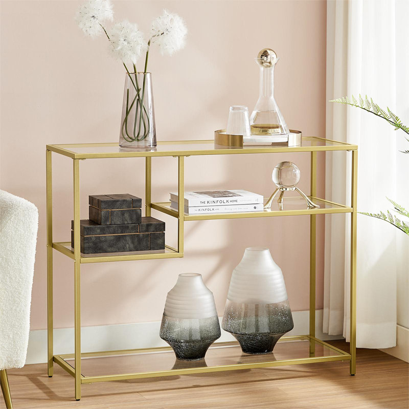 Northboro 100cm Glass Top Console Table