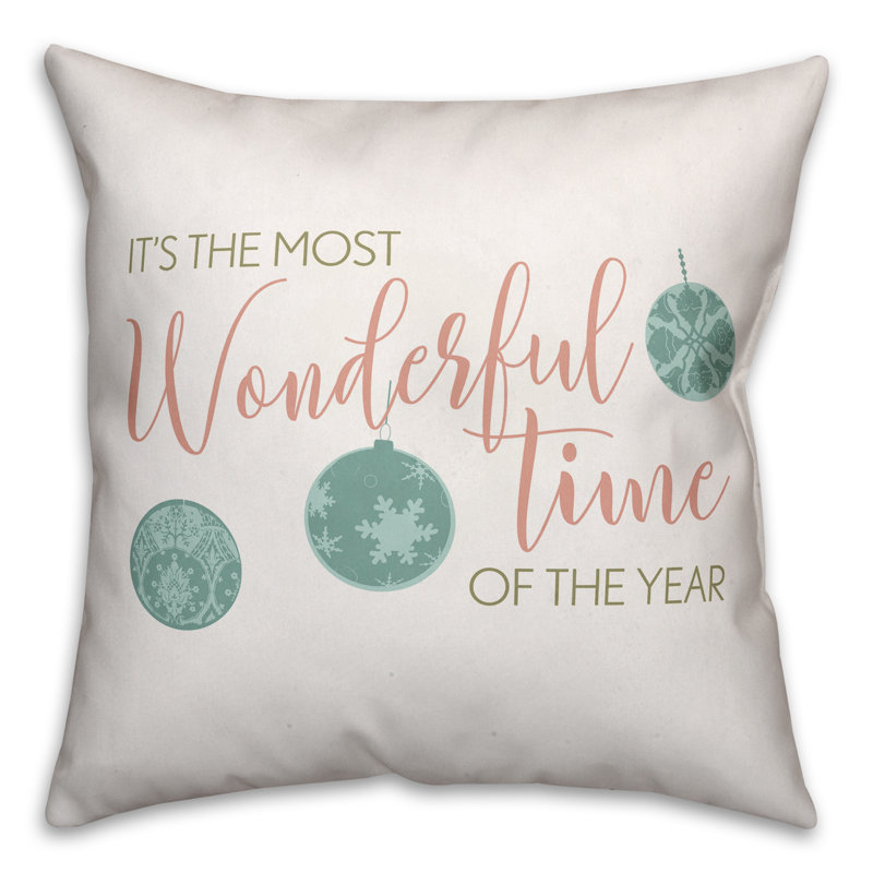  Coussin décoratif It's the Most Wonderful Time of the Year