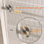 Porte de douche sans cadre de l 56 à 60 po x H 76 po, verre trempé transparent de 1/4 po (6 mm), film antidéflagrant, poignée en acier inoxydable, nickel brossé-120093323