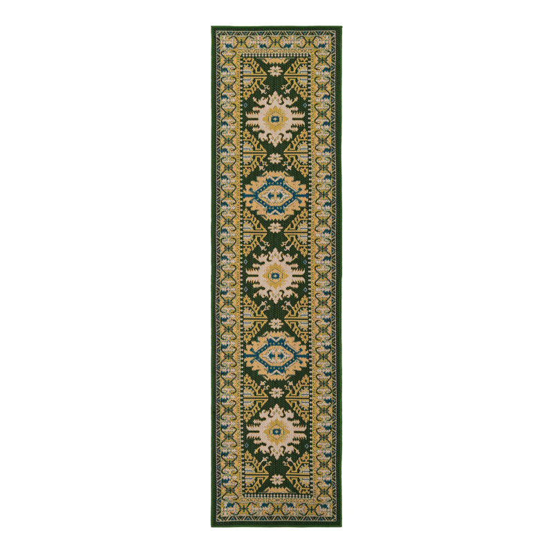 Tapis intérieur / extérieur Loreto Loreto Loreto, Tapis de couloir 2 pi 7 po x 10 pi