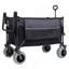 Chariot pliant multifonctionnel avec chariot rotatif et poussoir avec poignée rotative et pneus de plage de 9 po x 4 po pour le camping et la plage - 300 L très résistant, grande capacité pour le transport, l'épicerie et l'utilisation à l'extérieur-128815526