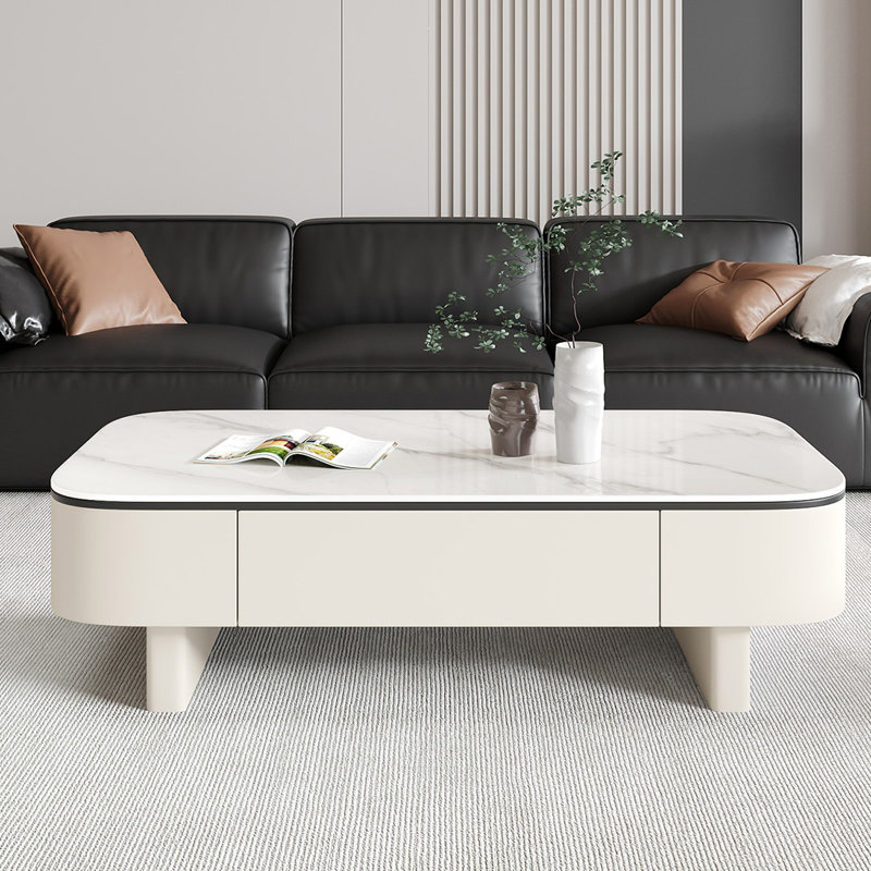 Table basse de style italien, Blanc