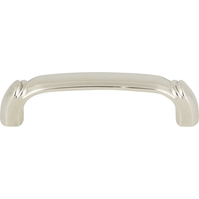 Pomander Bar pull, Polished Nickel, 3 3/4" Center to Center