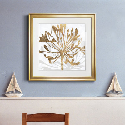 Golden Gilt Bloom II - reproduction encadrée de qualité supérieure - prête à être accrochée