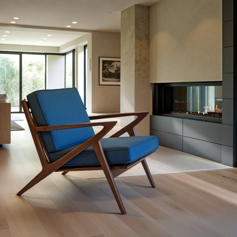Fauteuil de 26 po de large Zach, Bleu