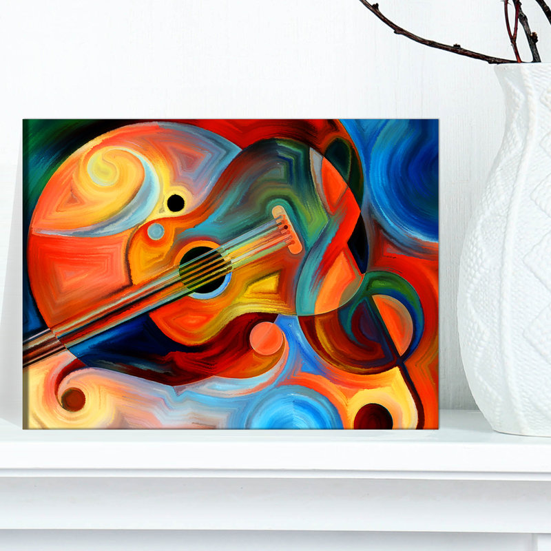 «Music and Rhythm - Abstract», reproduction d'art sur toile encadrée, H 8 po x l 12 po, Toile tendue, Ne s’applique pas