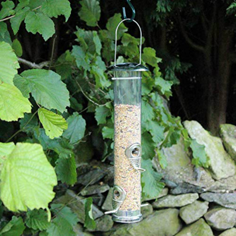 Erwin Metal Hanging Tube Bird Feeder