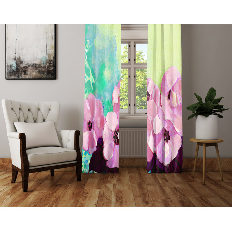 Rideau en polyester Aghalee, L 20 po x L 82 po
