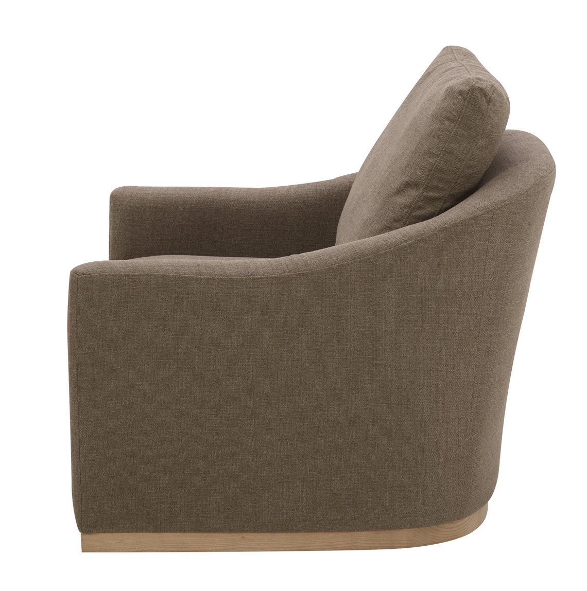 Jonathan Swivel Armchair, Soft Taupe Basketweave