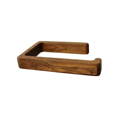 Toilettenpapierhalter Holz Eiche Ohne Bohren Selbstklebend