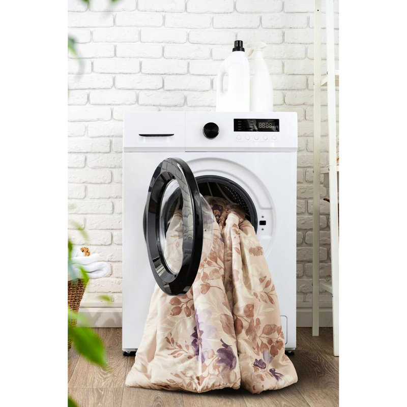 Couette King Size avec draps à motifs floraux taupe - Garnissage, entretien facile et imprimé des draps, tissu facile à manipuler, lavable à la machine