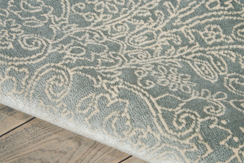 Platine Floral Area Rug in Marine/Beige, Rectangle 7'6" x 10'6"