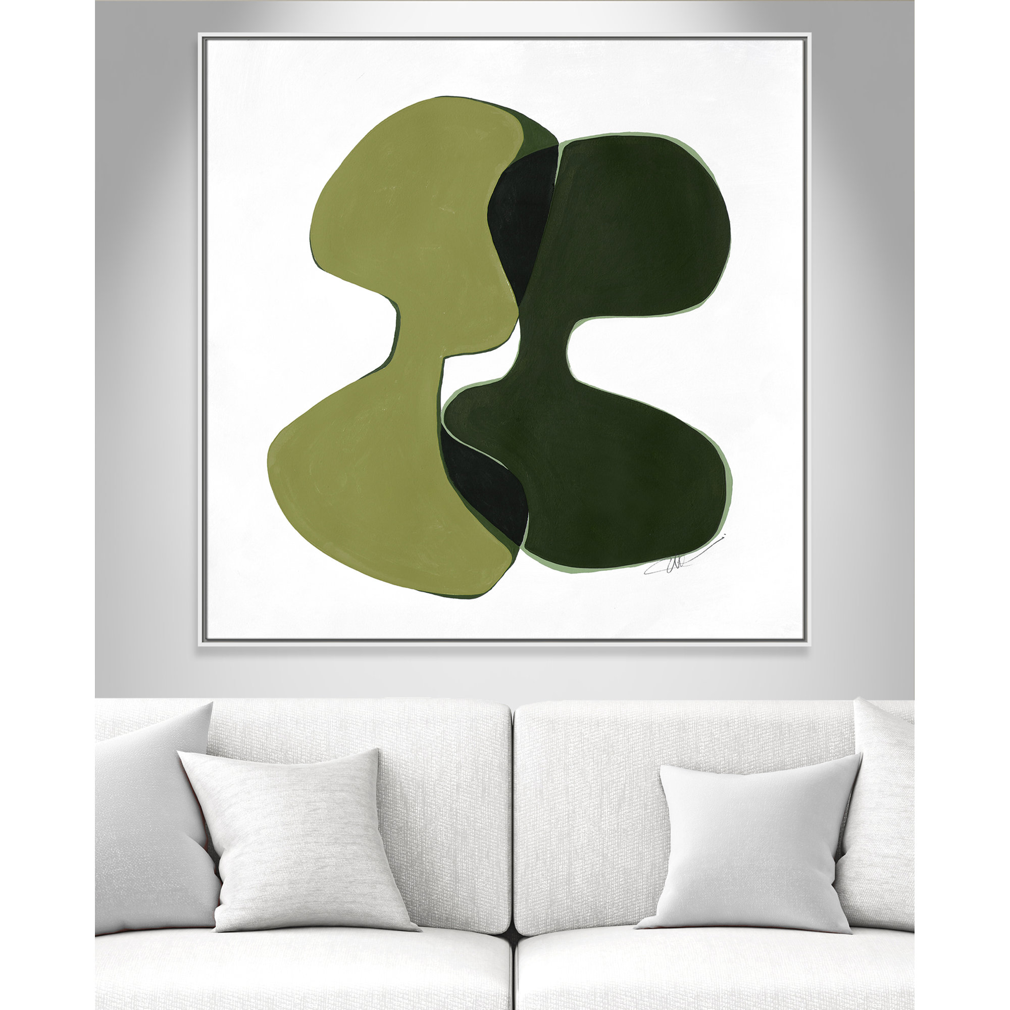Unity I Print by , 46.5" H x 46.5" W, White