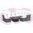 Vidaxl Garden Sofa Set Black And Cream White