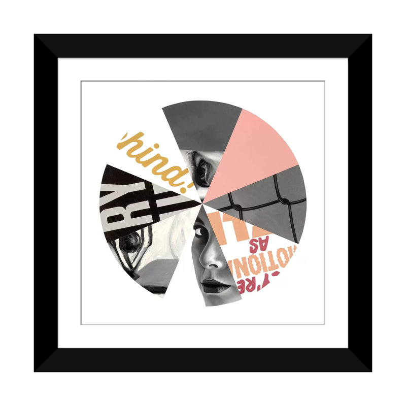 « eye to eye », reproduction d’impression sur toile, H 16 po x l 16 po x P 1 po, Papier d'art encadré noir, Blanc