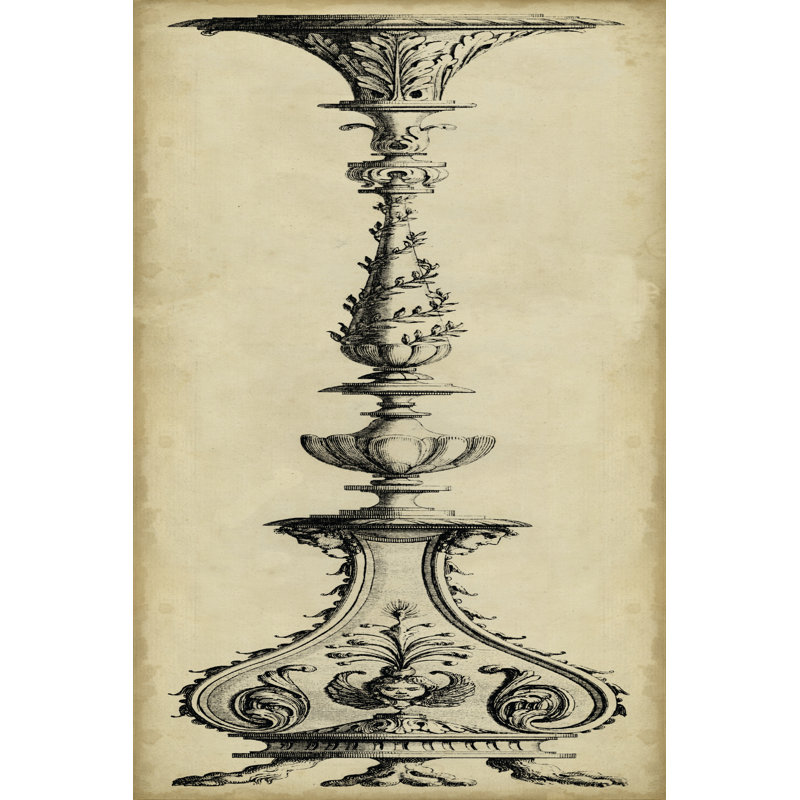 Pergolesi Candlestick II by Michel Pergolesi - Wrapped Canvas Painting, 46cm H x 30cm W