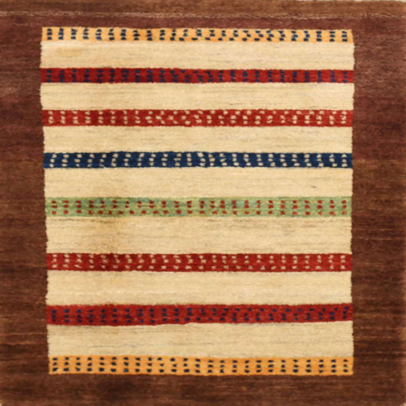 Striped Indoor Rug, Square 8'