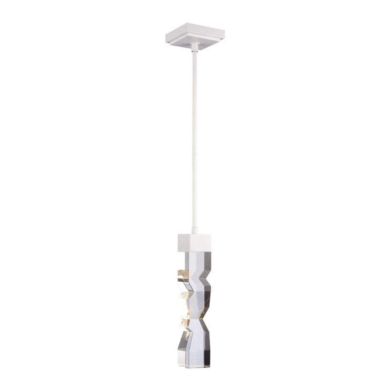 Mamadim Pendant, 63.88" H x 3" W x 3" D, Matte White