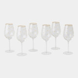 S/6 Celebration Wine Glass
