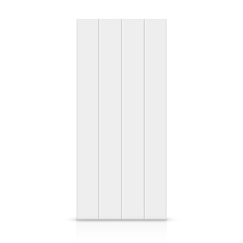 Porte standard à panneaux en bois manufacturé, 24 po x 80 po, Crème clair