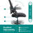 Nenney Ergonomic Mesh and Metal Drafting Chair with Adjustable Footrest-523118068-523118069