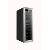 NutriChef Dual Zone Freestanding 24 Bottle Wine Refrigerator