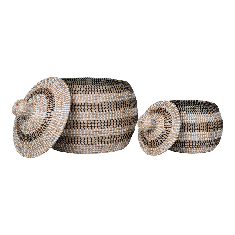 Bay Isle Home Alveta Seagrass Decorative Basket